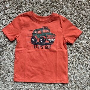 NWT Boy’s Garanimals ‘Let’s Go’ T-shirt; 18 mos; Orange